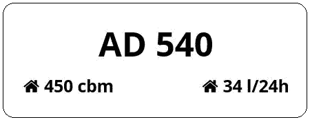 AD 540 commercial dehumidifier by Aerial